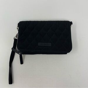 Vera Bradley Crossbody Bag Wallet Black Purse Clutch Wristlet